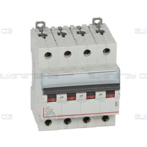 Автоматичен прекъсвач DX3 4P 32A крива С 6kA Legrand