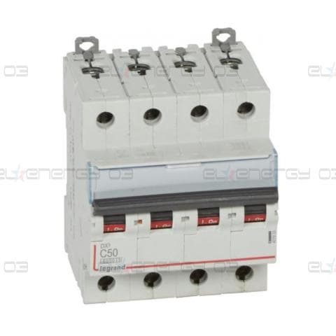 Автоматичен прекъсвач DX3 4P 50A крива С 6kA Legrand