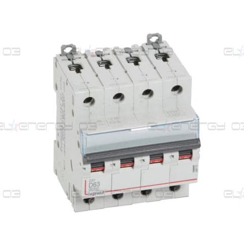 Автоматичен прекъсвач DX3 4P 63A крива D 6kA Legrand