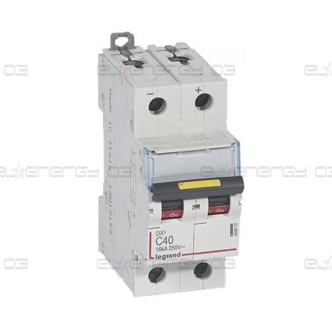 Автоматичен прекъсвач DX3-DC 2P 40A 500V= Legrand