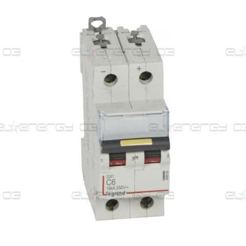 Автоматичен прекъсвач DX3-DC 2P 6A 500V= Legrand