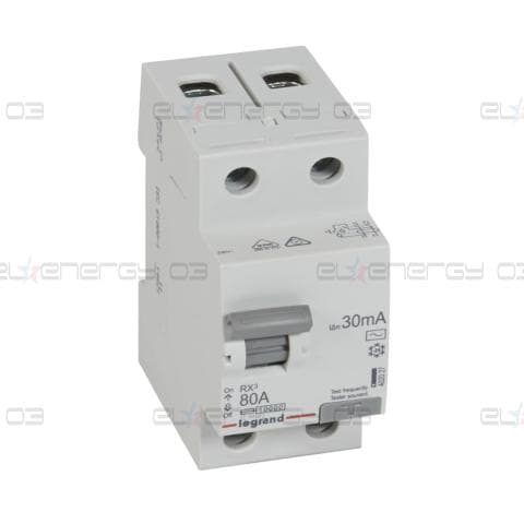 ДТЗ 2P 80А 30mА серия RX3 ID тип AC Legrand