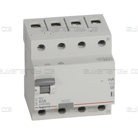 ДТЗ 4P 63A 100mА серия RX3 ID тип AC Legrand