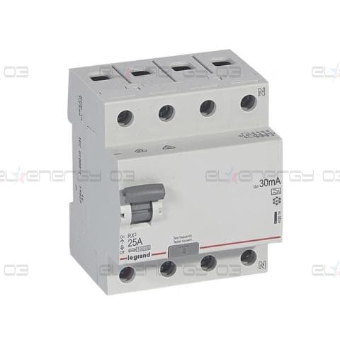 ДТЗ 4P 25А 30mА серия RX3 ID тип A Legrand