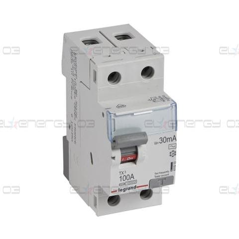 ДТЗ 2P 100A 30mА серия TX3 ID тип AC Legrand