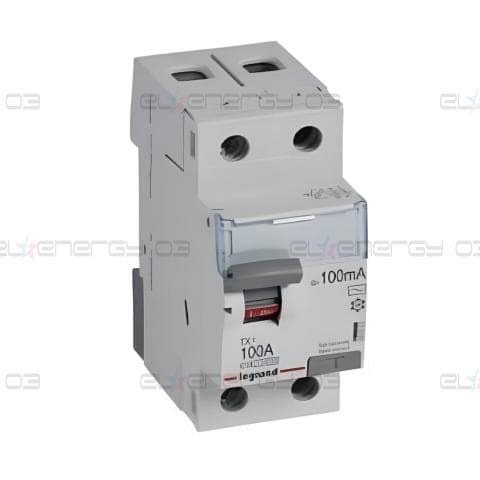 ДТЗ 2P 100А 100mА серия TX3 ID тип AC Legrand