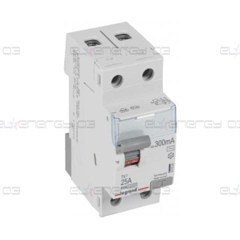 ДТЗ 2P 25А 300mА серия TX3 ID тип AC Legrand