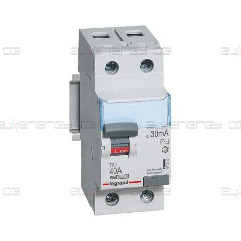ДТЗ 2P 40A 30mА серия TX3 ID тип AC Legrand