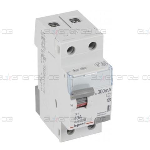 ДТЗ 2P 40А 300mА серия TX3 ID тип AC Legrand