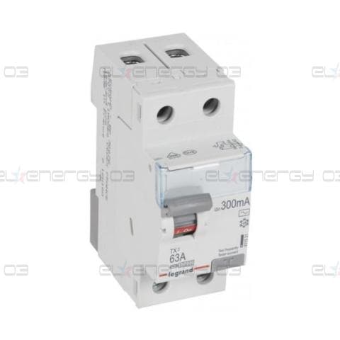 ДТЗ 2P 63А 300mА серия TX3 ID тип AC Legrand