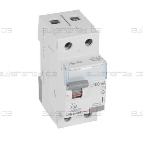 ДТЗ 2P 80А 100mА серия TX3 ID тип AC Legrand