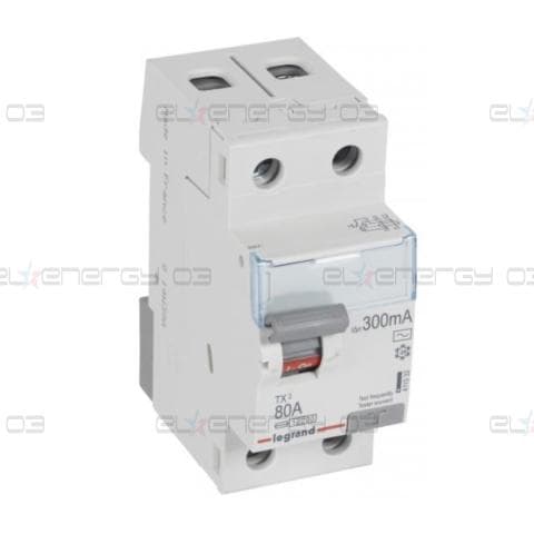 ДТЗ 2P 80А 300mА серия TX3 ID тип AC Legrand