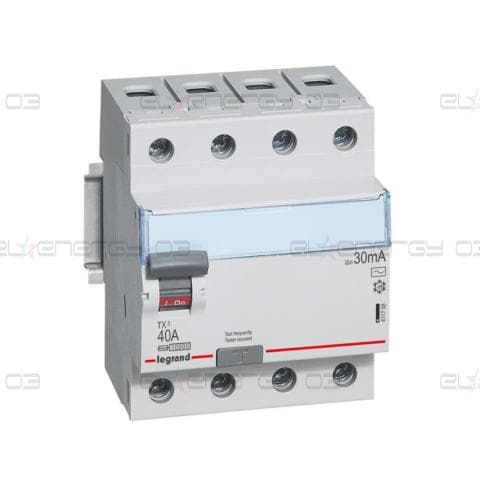 ДТЗ 4P 40A 30mА серия TX3 ID тип AC Legrand
