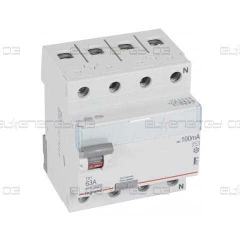 ДТЗ 4P 63A 100mА серия TX3 ID тип AC Legrand