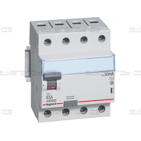 ДТЗ 4P 63A 30mА серия TX3 ID тип AC Legrand