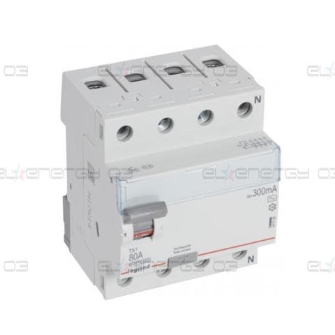 ДТЗ 4P 80A 300mА серия TX3 ID тип AC Legrand
