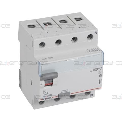 ДТЗ 4P 80А 100mА серия TX3 ID тип AC Legrand