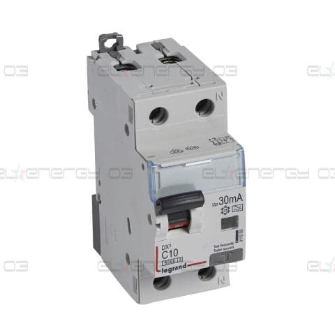ДТЗ комбинирана DX3 1P+N 10A крива C 30mA тип A 6kA 2 мод. Legrand