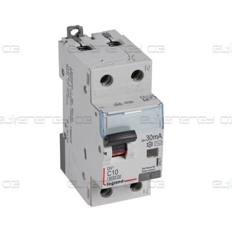 ДТЗ комбинирана DX3 1P+N 10A крива C 30mA тип AC 6kA 2 мод. Legrand
