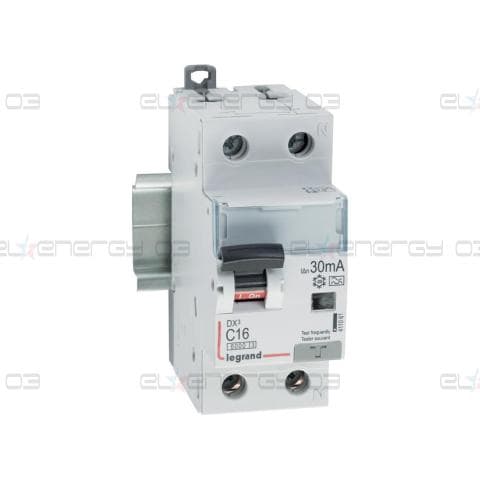 ДТЗ комбинирана DX3 1P+N 16A крива C 30mA тип A 10kA 2 мод. Legrand