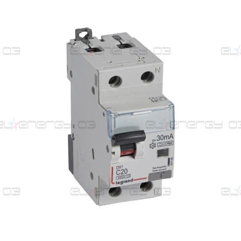 ДТЗ комбинирана DX3 1P+N 20A крива C 30mA тип F 6kA 2 мод. Legrand