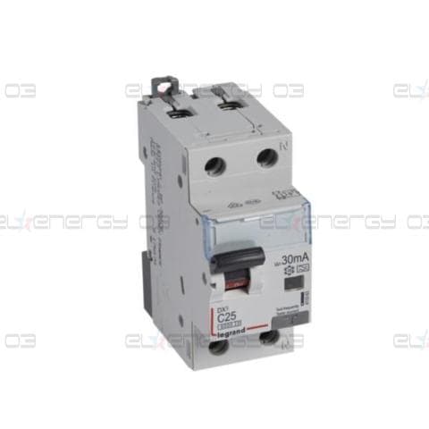 ДТЗ комбинирана DX3 1P+N 25A крива C 30mA тип A 10kA 2 мод. Legrand
