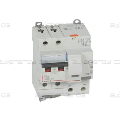 ДТЗ комбинирана DX3 2P 16A крива C 10mA тип AC 6kA 4 мод. Legrand