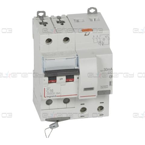 ДТЗ комбинирана DX3 2P 16A крива C 30mA тип AC 6kA 4 мод. Legrand