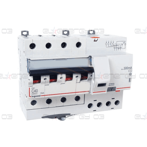 ДТЗ комбинирана DX3 4P 40A крива C 30mA тип AC 6kA 7 мод. Legrand
