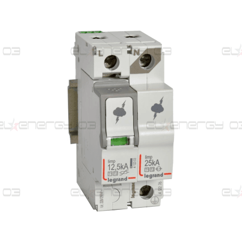 Катоден отводител тип 1+2 SPD 12.5kA 320V 1P+N R с индикация Legrand
