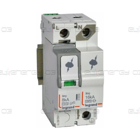Катоден отводител тип 1+2 SPD 8kA 320V 1P+N R Legrand
