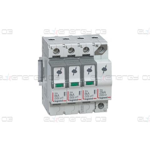 Катоден отводител тип 1+2 SPD 8kA 320V 3P+N R Legrand