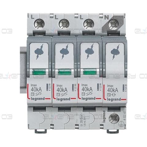 Катоден отводител тип 2 SPD 40kA 320V 3P+N R Legrand