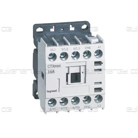 Контактор CTX3 mini 3P 7.5kW (16A AC-3) 1NC 230V 50/60Hz Legrand