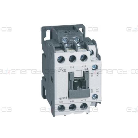 Контактор CTX3-22 3P 4kW (9A AC-3) 1NO-1NC 230V 50/60Hz Legrand