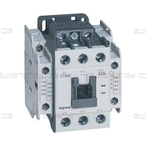 Контактор CTX3-40 3P 15kW (32A AC-3) 2NO-2NC 230V 50/60Hz Legrand