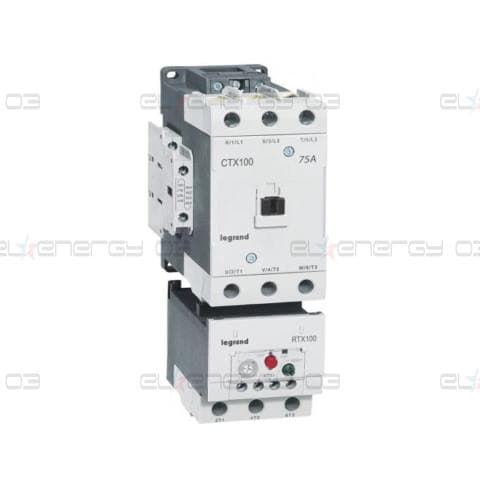 Контактор CTX3-65 3P 55kW (100A AC-3) 2NO-2NC 230V 50/60Hz Legrand