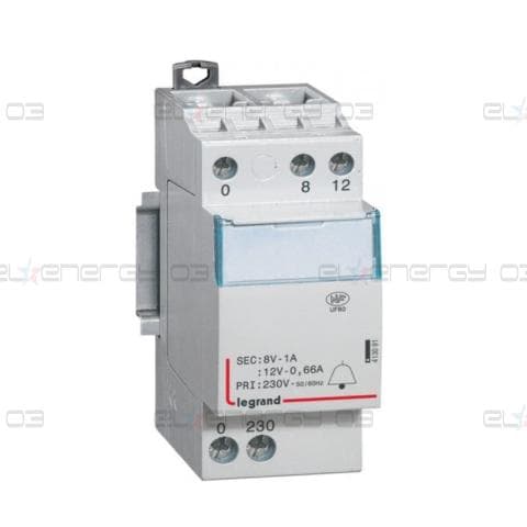 Модулен звънчев трансформатор 8VA 8…12V 2 мод. Legrand