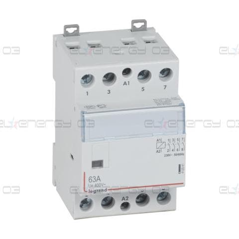 Модулен контактор CX3, 63A 4NO 220V 3 модула Legrand