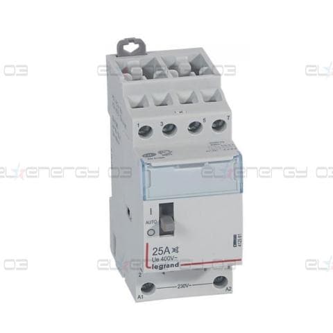 Модулен контактор с ръкохватка CX3, 25A 4NO 220V 2 модула БЕЗШУМЕН Legrand