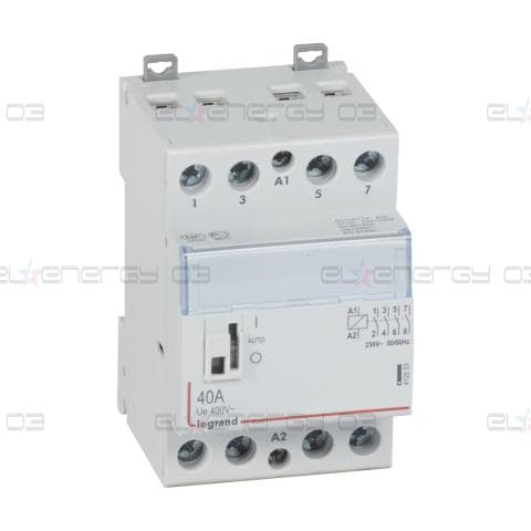 Модулен контактор с ръкохватка CX3, 40A 4NO 220V 3 модула Legrand