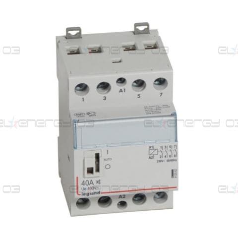 Модулен контактор с ръкохватка CX3, 40A 4NO 220V 3 модула БЕЗШУМЕН Legrand