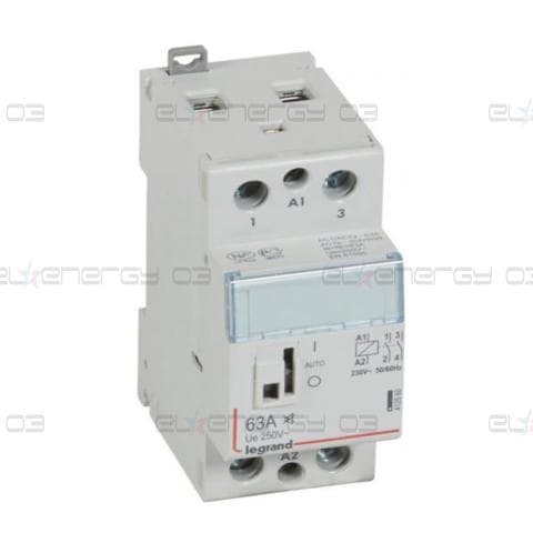 Модулен контактор с ръкохватка CX3, 63A 2NO 220V 2 модула БЕЗШУМЕН Legrand