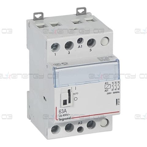 Модулен контактор с ръкохватка CX3, 63A 3NO 220V 3 модула Legrand