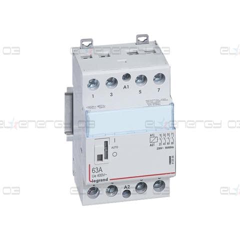 Модулен контактор с ръкохватка CX3, 63A 4NO 220V 3 модула Legrand