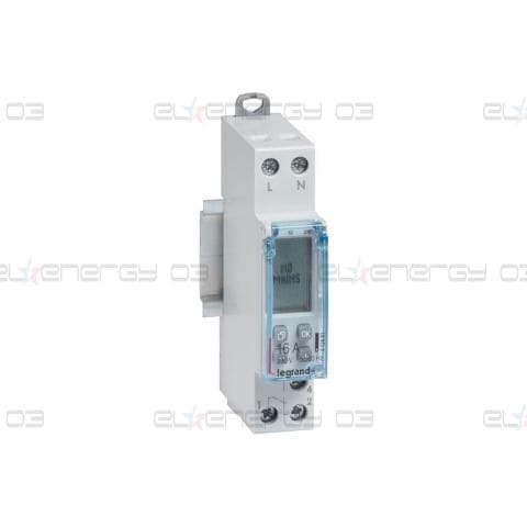 Реле за време, седмично, с LCD дисплей, 28x 1s, 1c/o 16A, 230Vac 1 модула Legrand