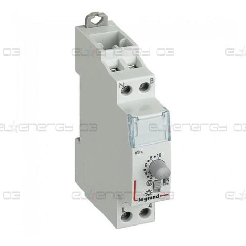 Стълбищен автомат, 1x 0.5s-10m, 1c/o 16A, 230Vac 1 модул Legrand