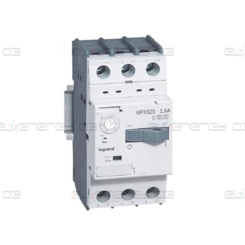 Моторна защита MPX3-32S 0.55kW TM 1-1.6A 100kA Legrand