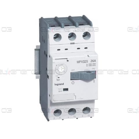 Моторна защита MPX3-32S 11kW TM 18-26A 15kA Legrand