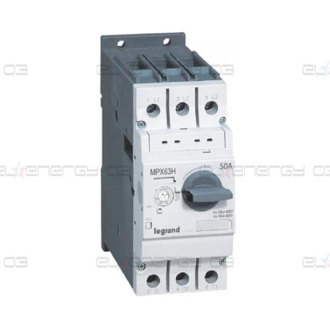 Моторна защита MPX3-63H 22kW TM 34-50A 50kA Legrand